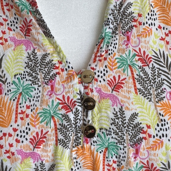 LOFT Multicolor Floral Ruffle Dress - Picture 3 of 9